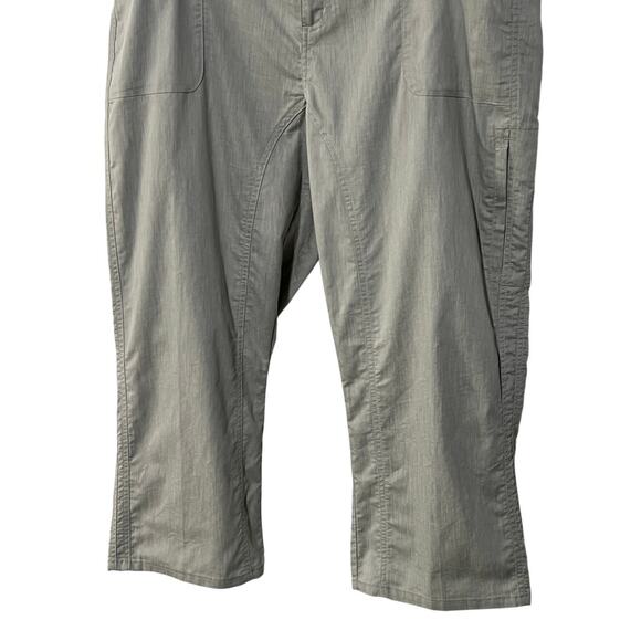 Kuhl Womens 16 Summer Linen Blend Cabo Kapri Lightweight Pants Gray Style 6407 - Picture 5 of 10